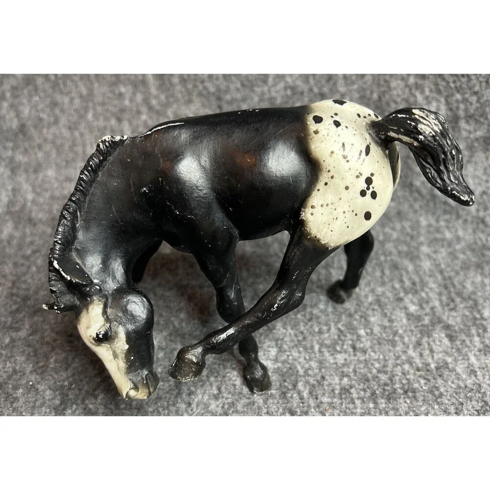 Breyer Horse Black Blanket Appaloosa Scratching Foal #168 Mold Vintage 1970-1986